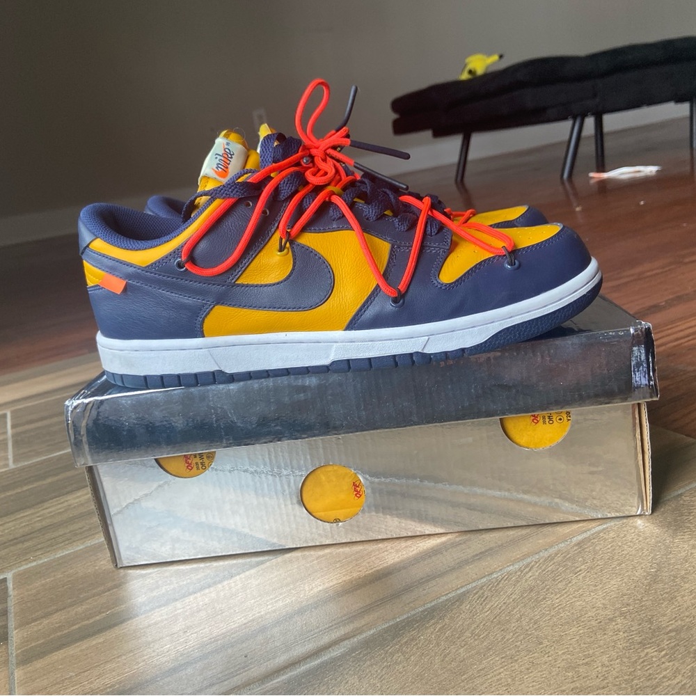 Off-White Nike Dunk Low University Gold